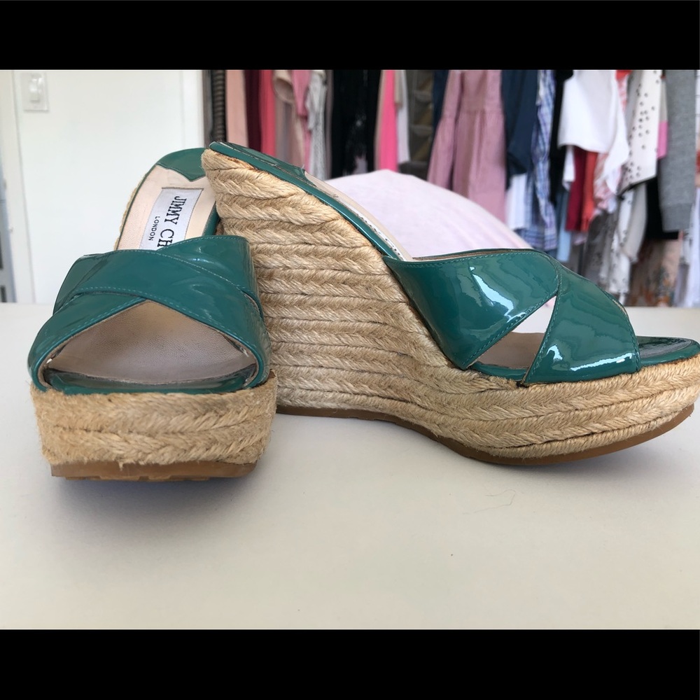 Jimmy choo slide wedges